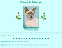 Tablet Screenshot of felines.net